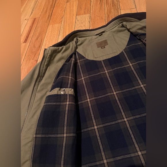 St Johns Bay Green Chore Barn Coat Jacket Flannel Lined Men’s Size XXL - Picture 8 of 16